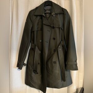 Green Superdry Trench Coat